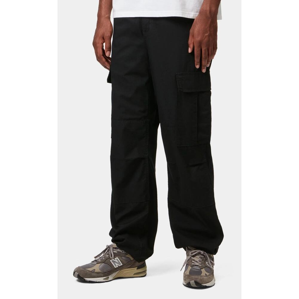 Carhartt Work in Progress Black Cargo Pants 100% Cotton Columbia Ripstop Utility